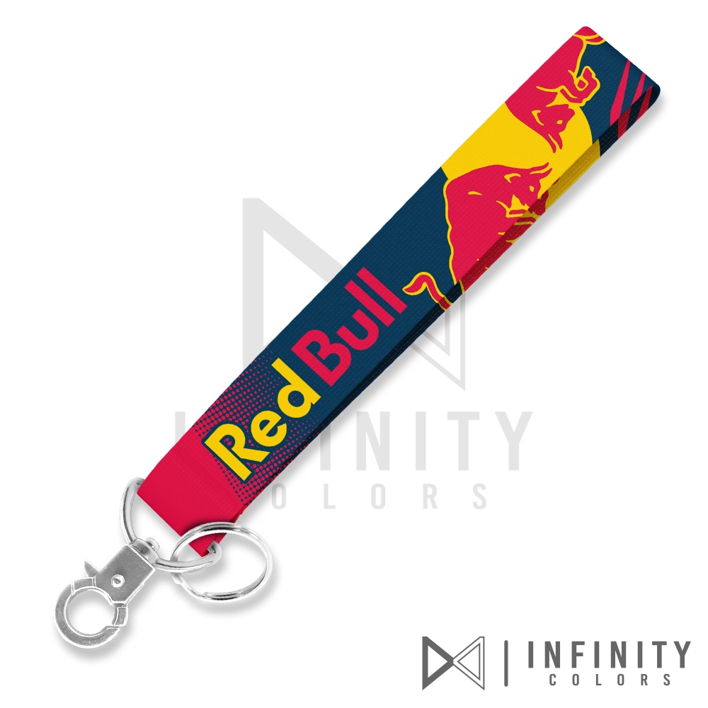 llaveros tipo cinta o lanyards de carreras para motocicleta - RED BULL